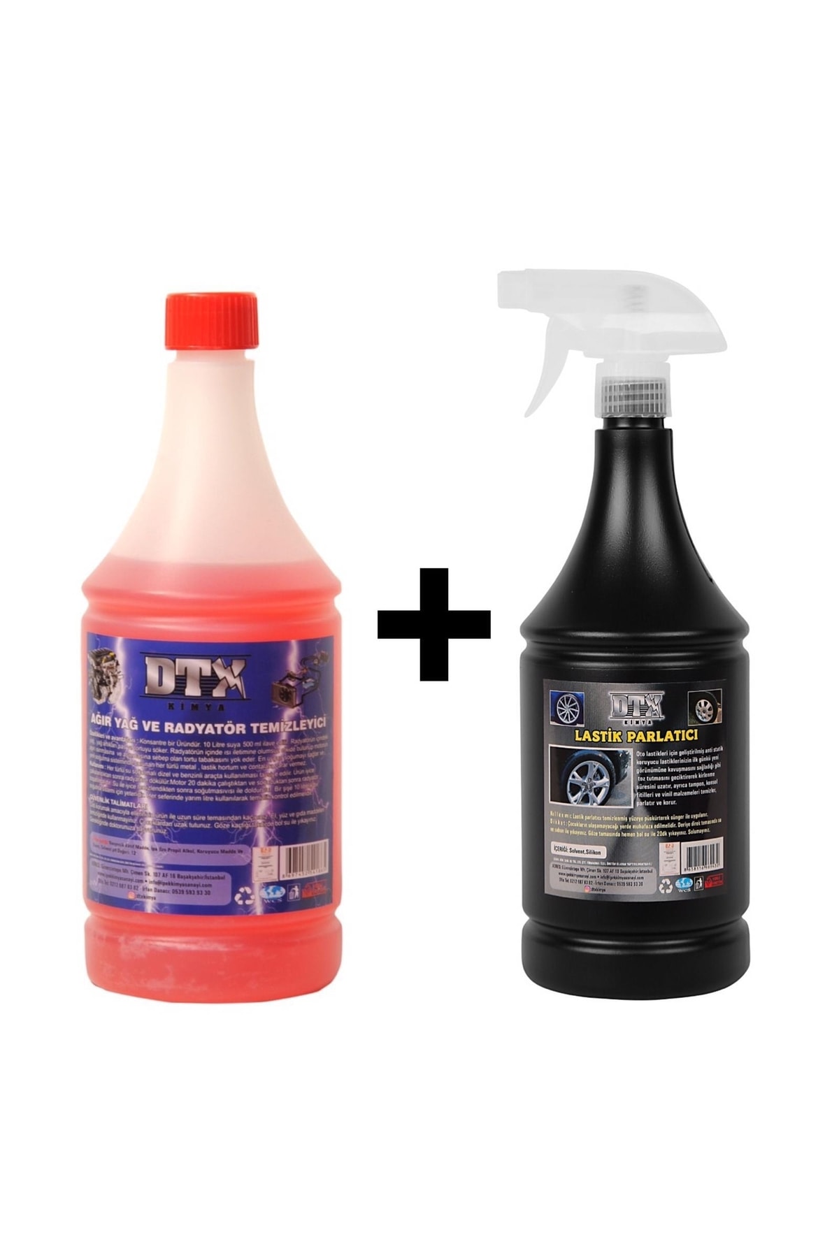 Oto Kalorifer Ve Petek Temizleme Ilacı 1 Lt Lastik Parlatıcı Jel 500 ml