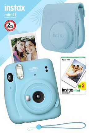 Instax Mini 11 Mavi Fotoğraf Makinesi Ve Hediye Seti 4 FOTSI00128-SET4