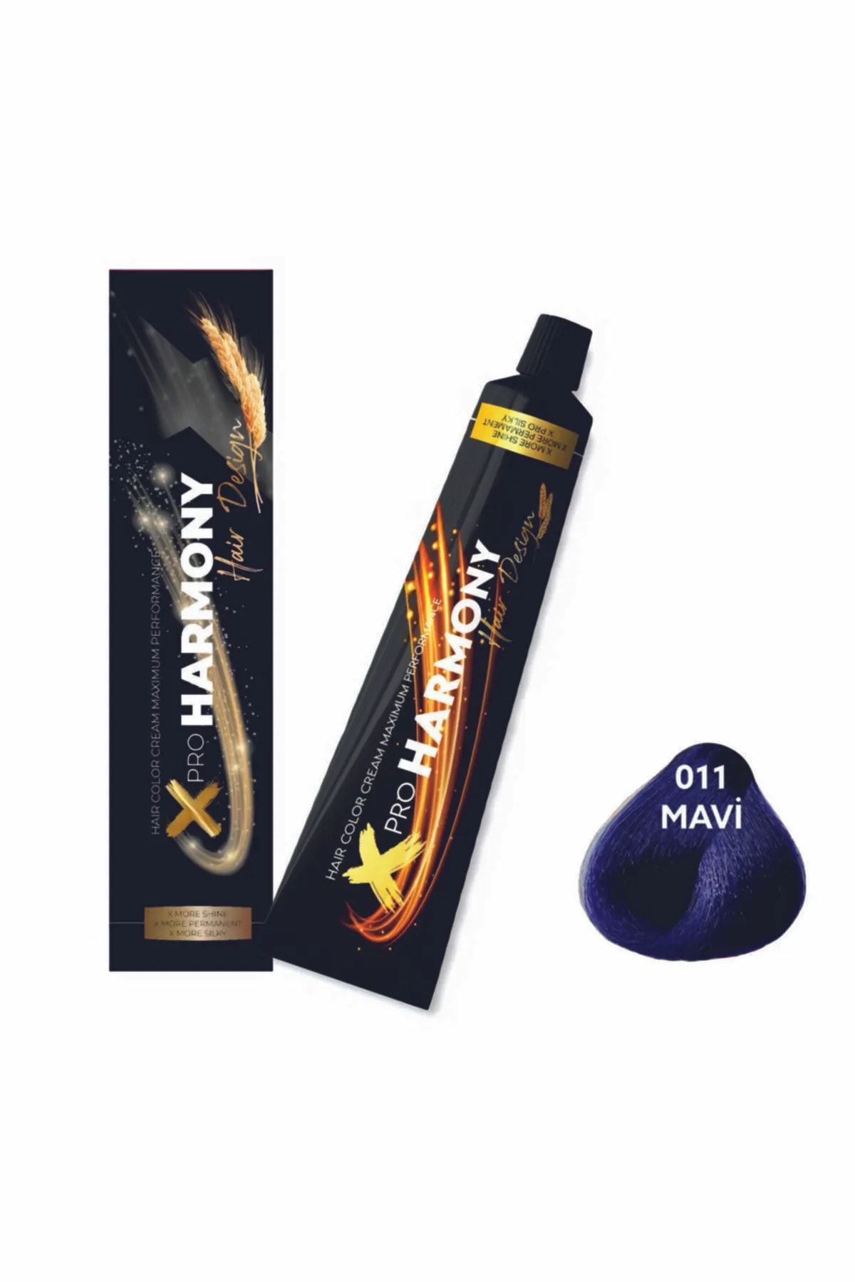 X Pro Harmony Profesyonel Saç Boyası No:0,11 Mavi
