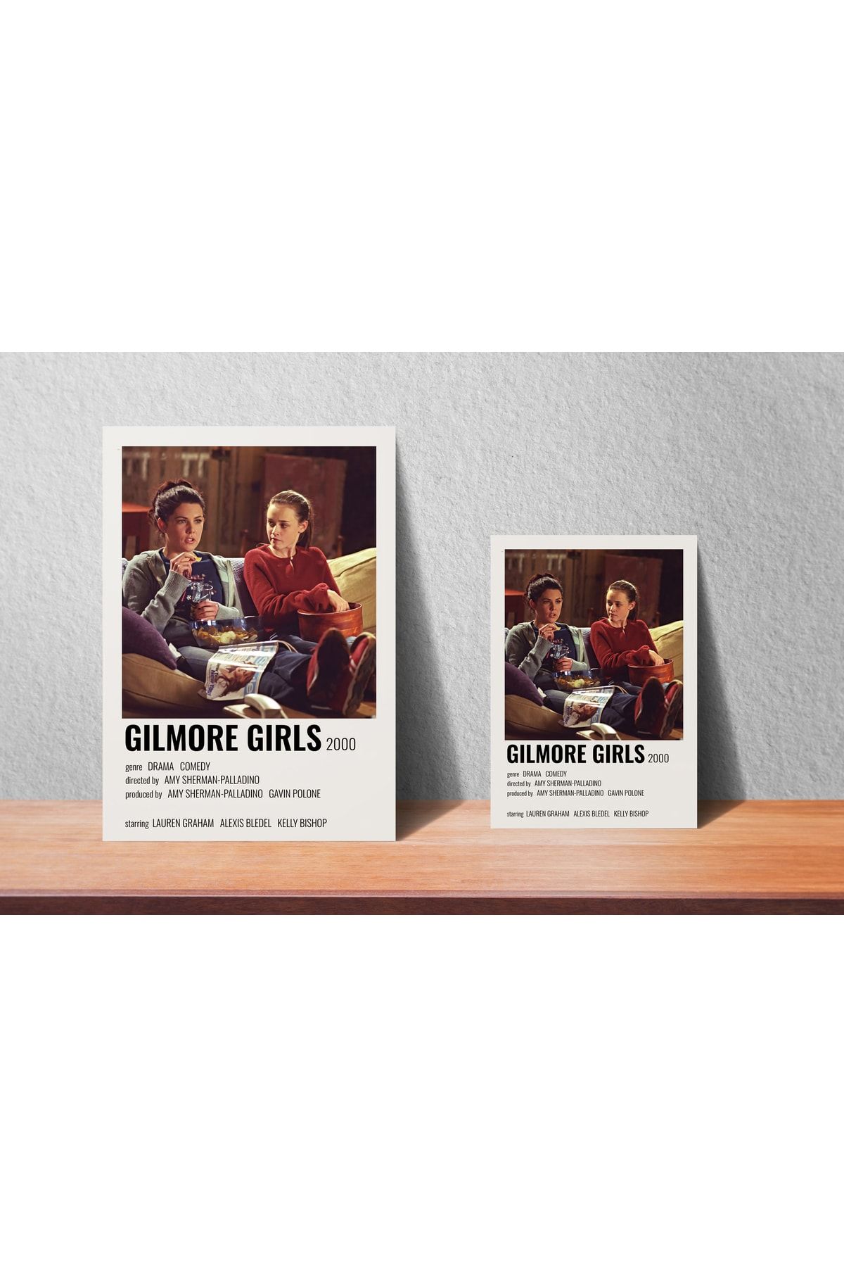 designedfy Gilmore Girls Dizi Film Info Card Bilgi Kartı Minimalist Poster SN11028
