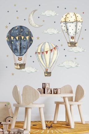 Ayıcıklı Sıcak Hava Balonları Çocuk Odası Duvar Sticker PG-CS144