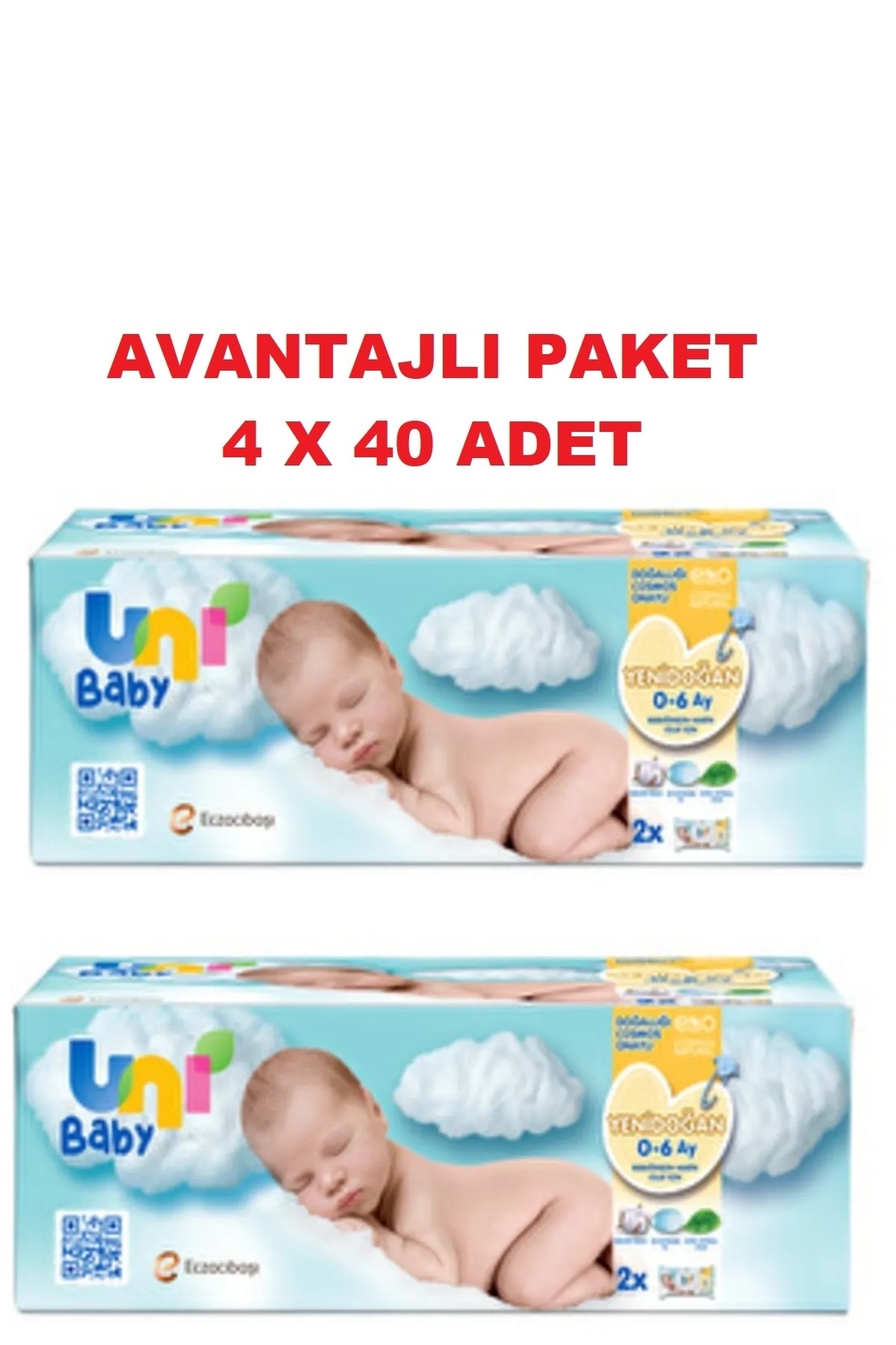 Dalin Uni Baby Yenidoğan Islak Mendil 4x40