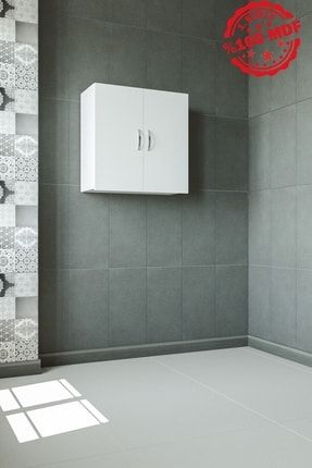 Roomart Cu2 Çok Amaçlı Çamaşır Makinesi Üst Banyo Dolabı - Beyaz banos1557