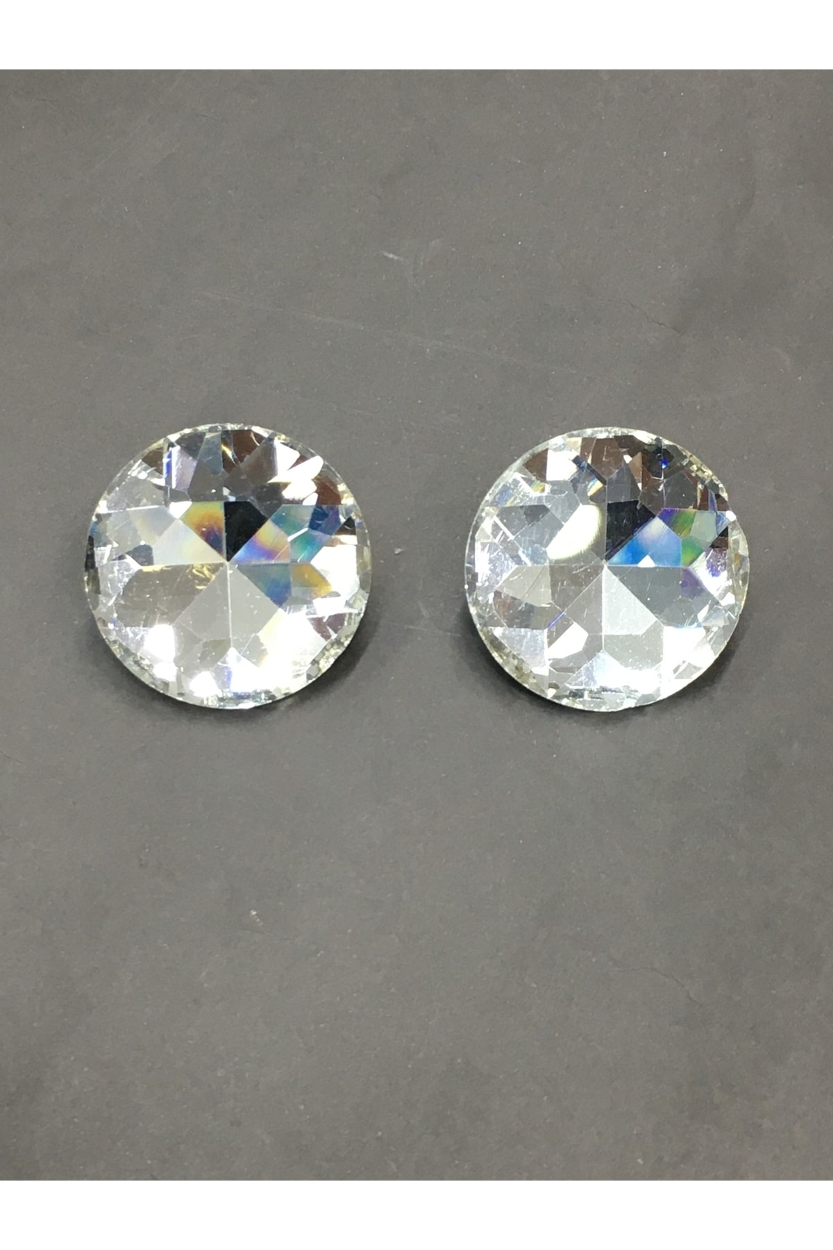 Stone Button / Crystal Single Stone Button 2.7 Cm / 2 Pieces