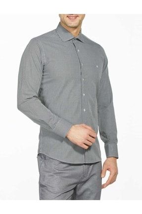 Erkek Regular Fit Uzun Kollu Klasik Gömlek Sıyah GM18K82050