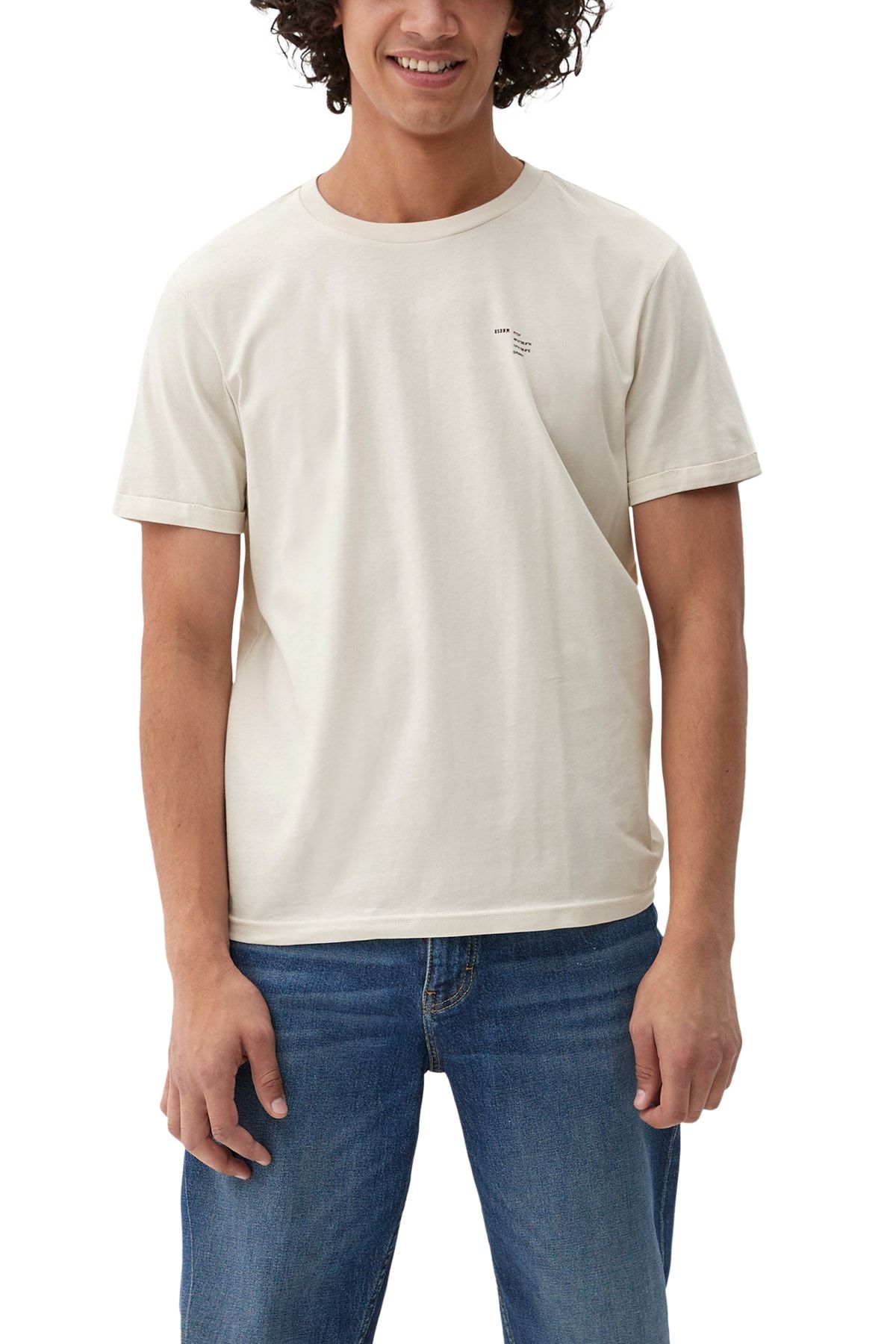 s.Oliver - T-Shirt by QS Trendyol - Regular - fit White