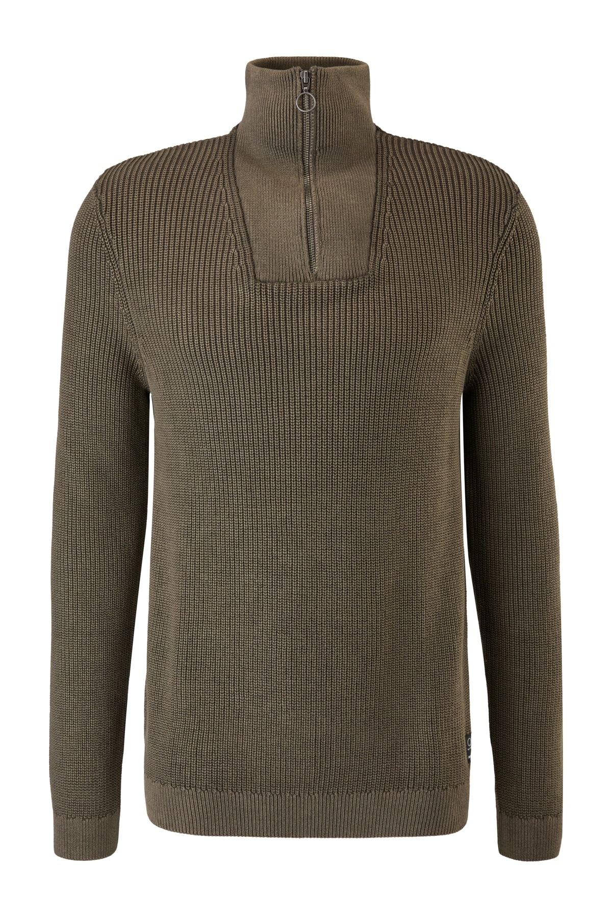 QS by s.Oliver Pullover Khaki Regular Fit Fast ausverkauft
