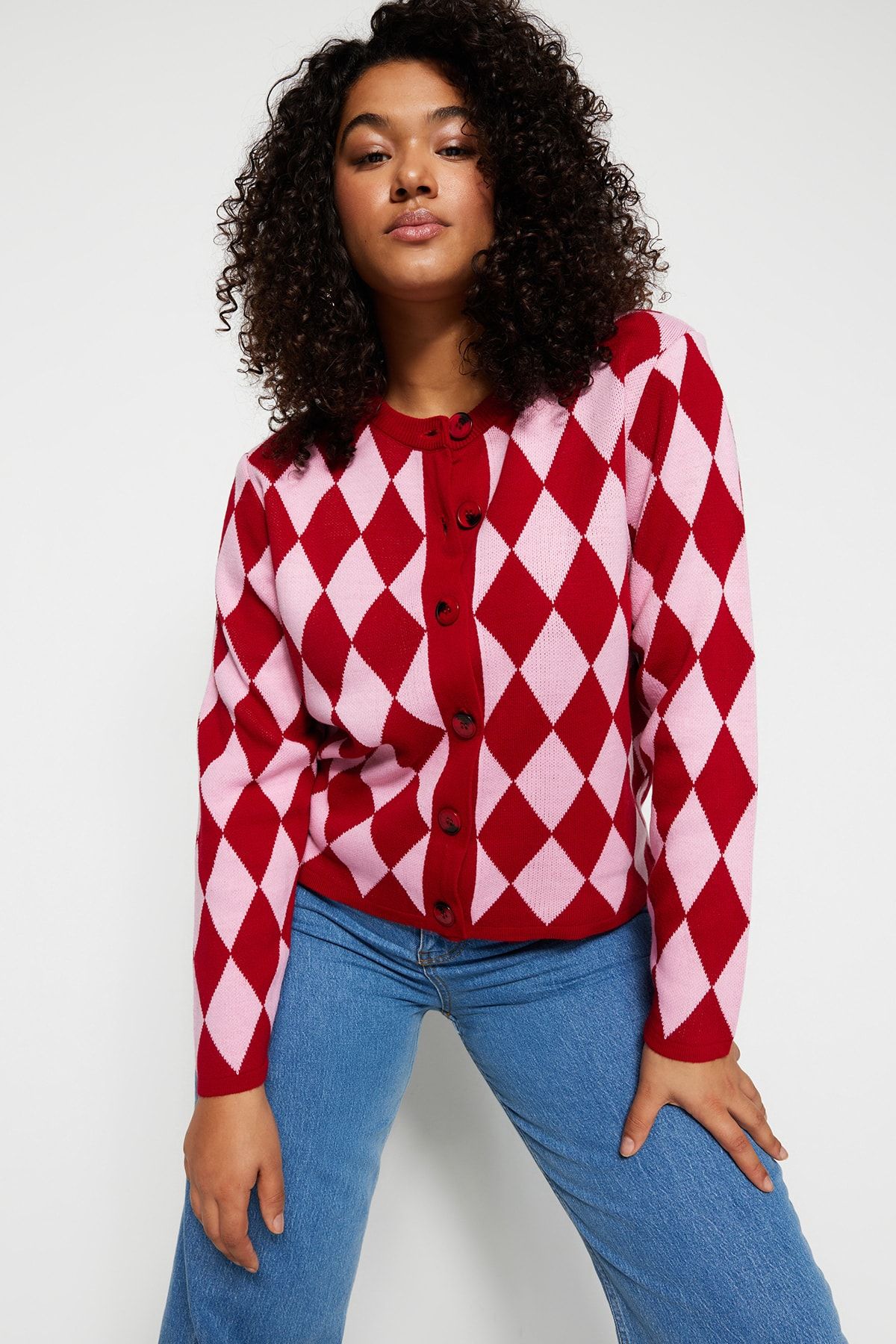 Pink diamond cardigan online
