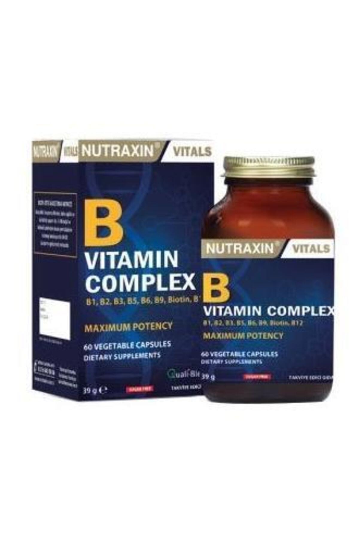 Nutraxin B Complex Vitamin 60 KapsülFiyatı, Yorumları - Trendyol