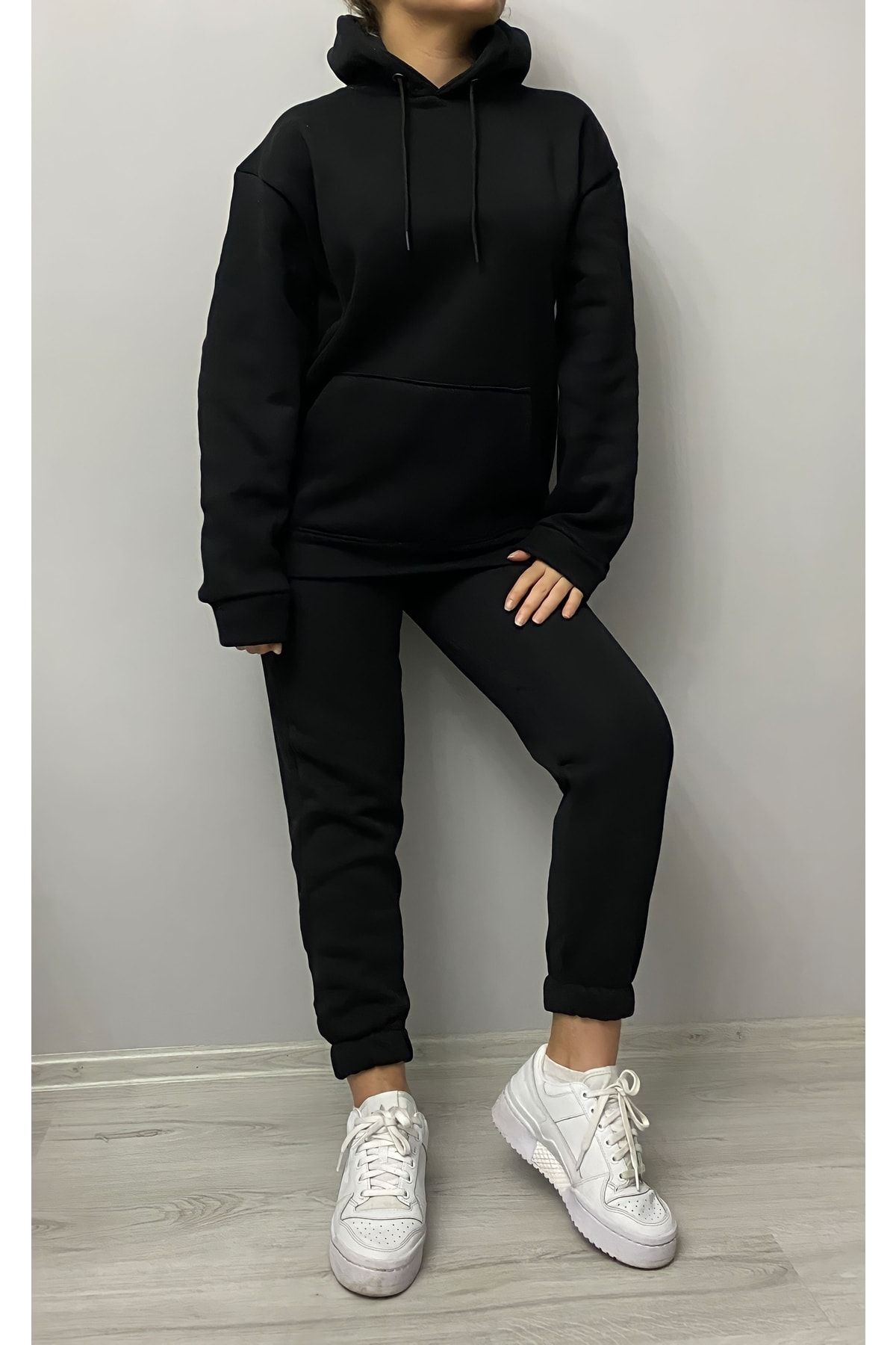 Black tracksuit set hotsell