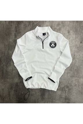 Combineman35 Scuba Dik Yaka Yarım Fermuarlı Eşofman Dalgıç Kumaş Slim Fit Par...