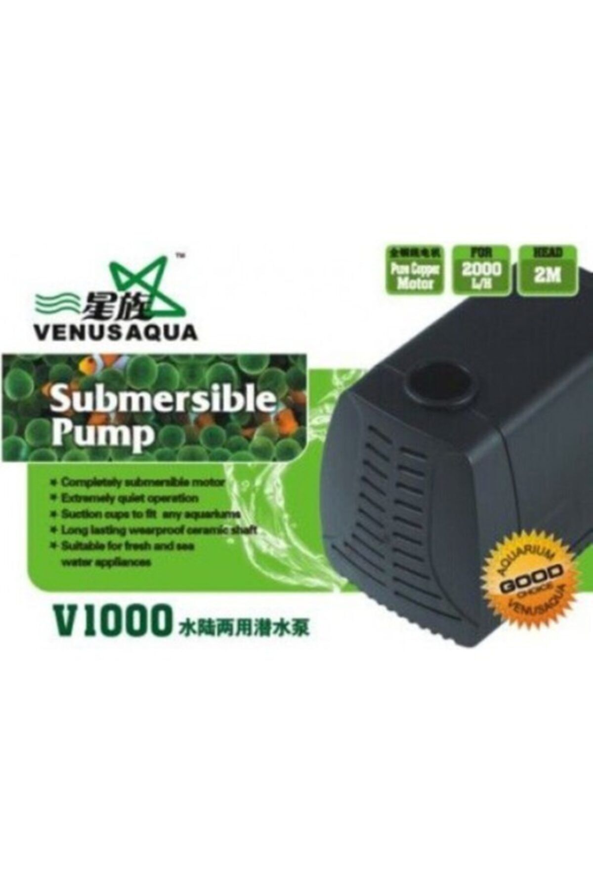 v1000 akvaryum sump kafa motoru 2000 lt h 40w