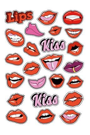 Popart Lips Dudaklar Sticker Seti TYC00098108128