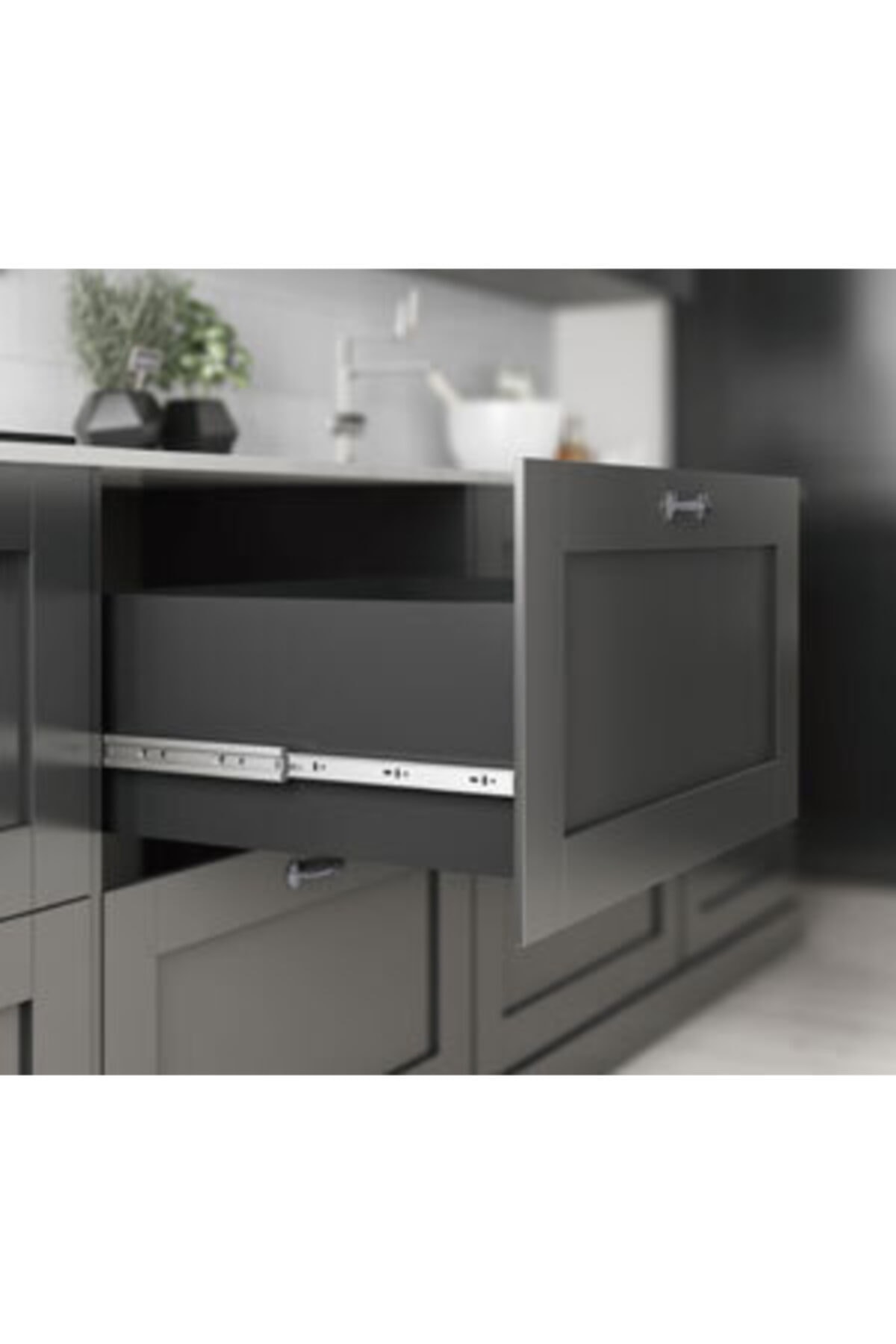 ARON Samet 43*50 So - Class Teleskopik Bilyalı Çekmece Rayı Çift Açılım 50cm