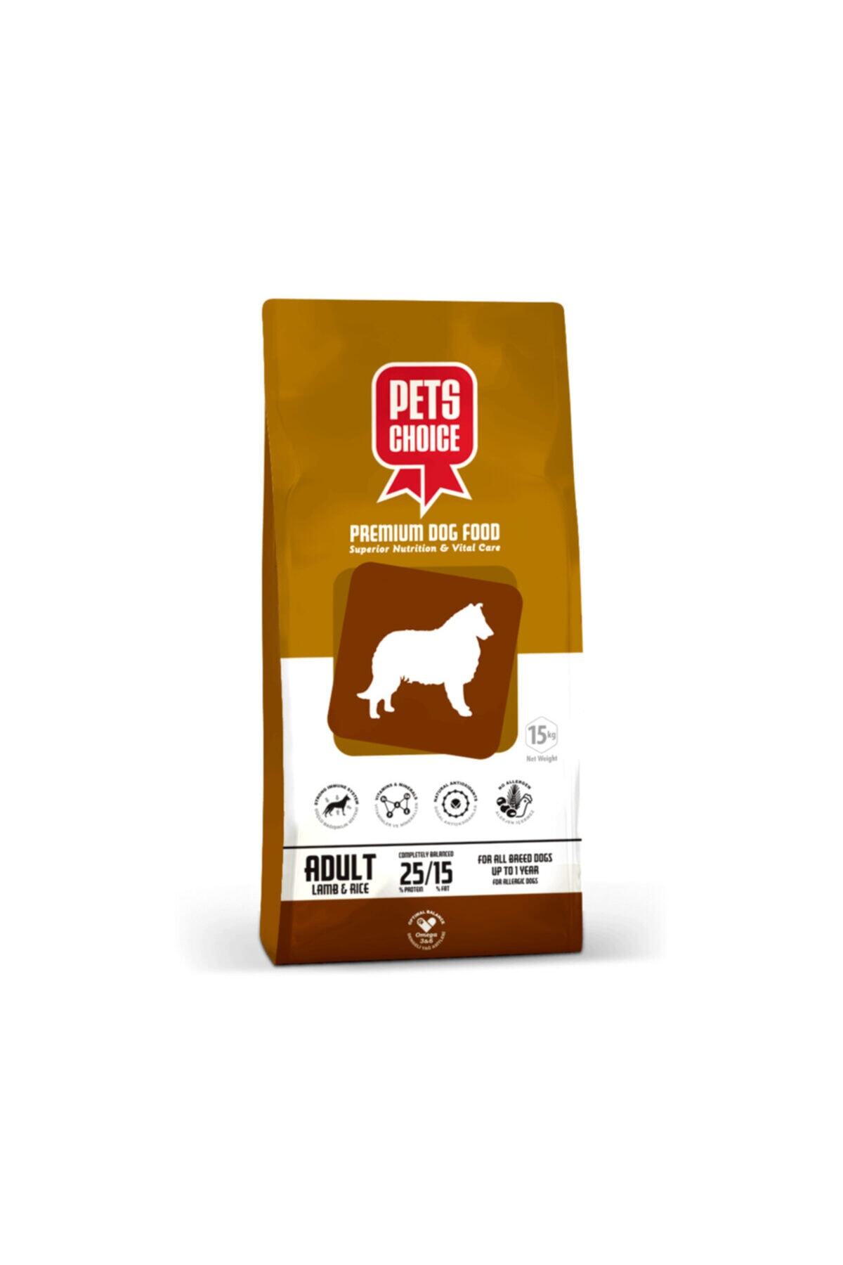 pets choice premium kuzu etli pirincli adult 25 15 yetiskin kopek mamasi tum irklar icin 15 kg fiyati yorumlari trendyol