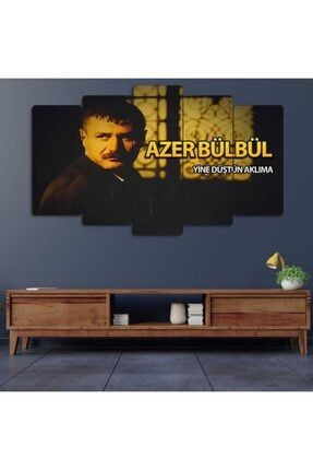 Azer Bülbül - 5 Parçalı Dekoratif Tablo DFT-0005