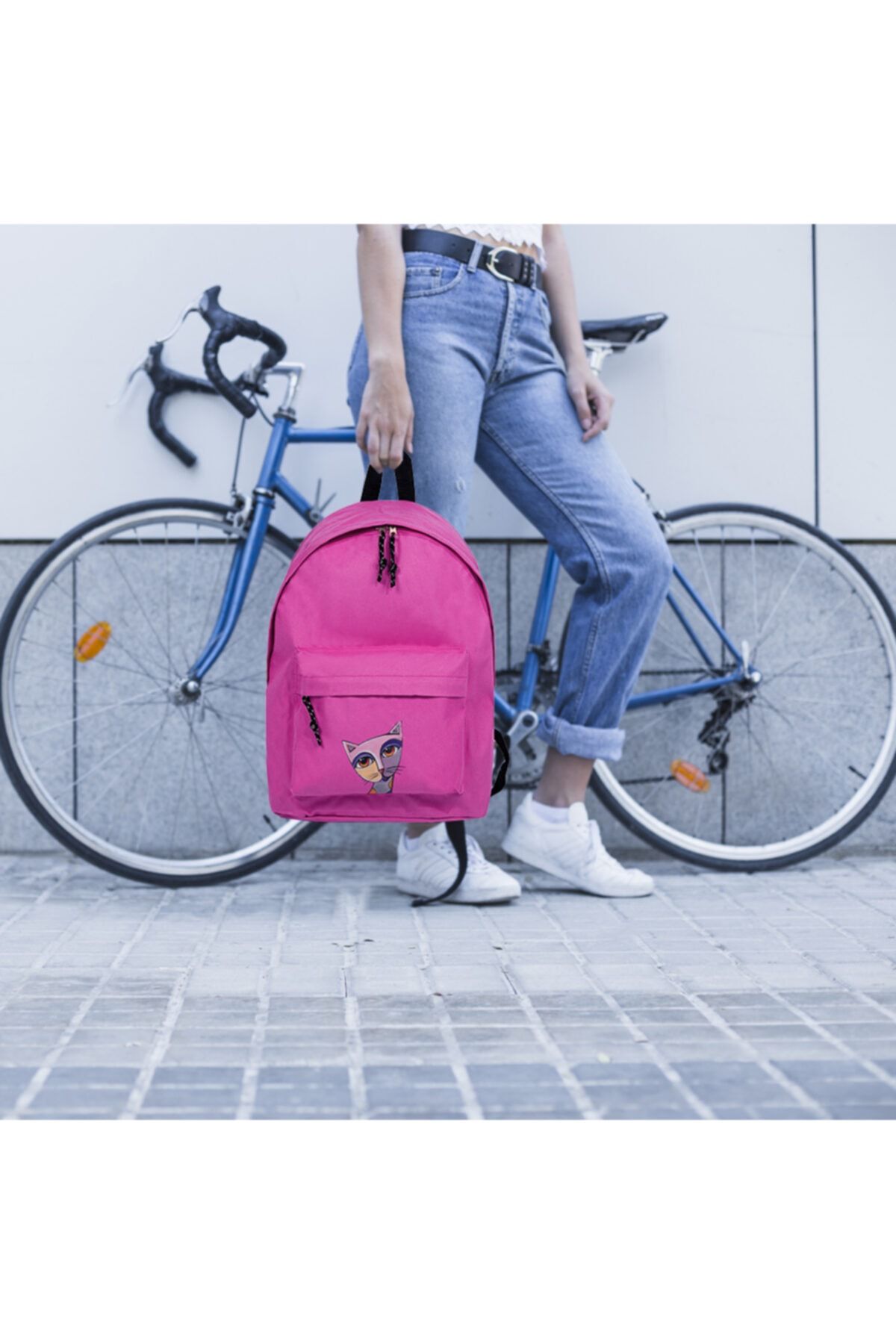 Biggdesign-Eule und Stadt - Midi-Rucksack 8