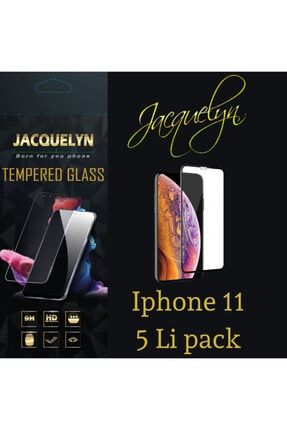 Iphone 11 5 Li Pack Tam Kaplayan Ön Ekran Koruyucu-tempered Glass jacqpack11