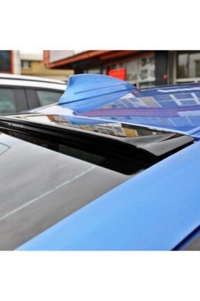 Hyundai Accent Blue Cam Üstü Spoiler Spoyler 2012 - 2020 Boyalı Parlak Siyah 01BLECMsp