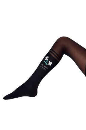 Kız Çocuk Siyah White Daisy Külotlu Çorap FE-33121100001
