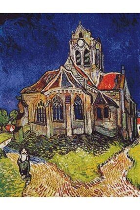 Sanat Auvers Kilisesi Vincent Van Gogh Elmas Mozaik Tablo Mozaik Puzzle 45x59cm E2020730