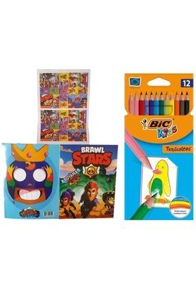 partici brawl stars boyama kitabi sticker ve maske hediyeli fiyati yorumlari trendyol