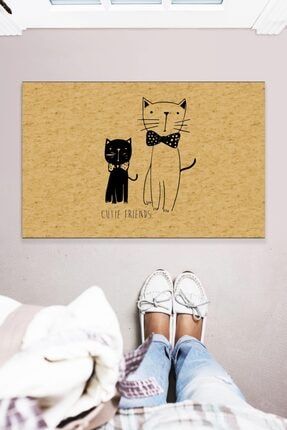 Cute Cats Dekoratif Kapı Önü Paspası BPS-090