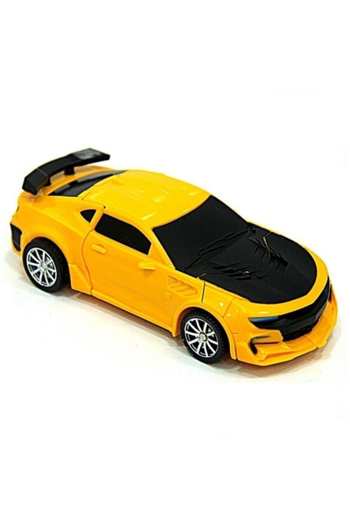 transformers-Toy Robot Transforming Car Transformers Bumblebee Toy Robot Car Pull Drop??????? 2