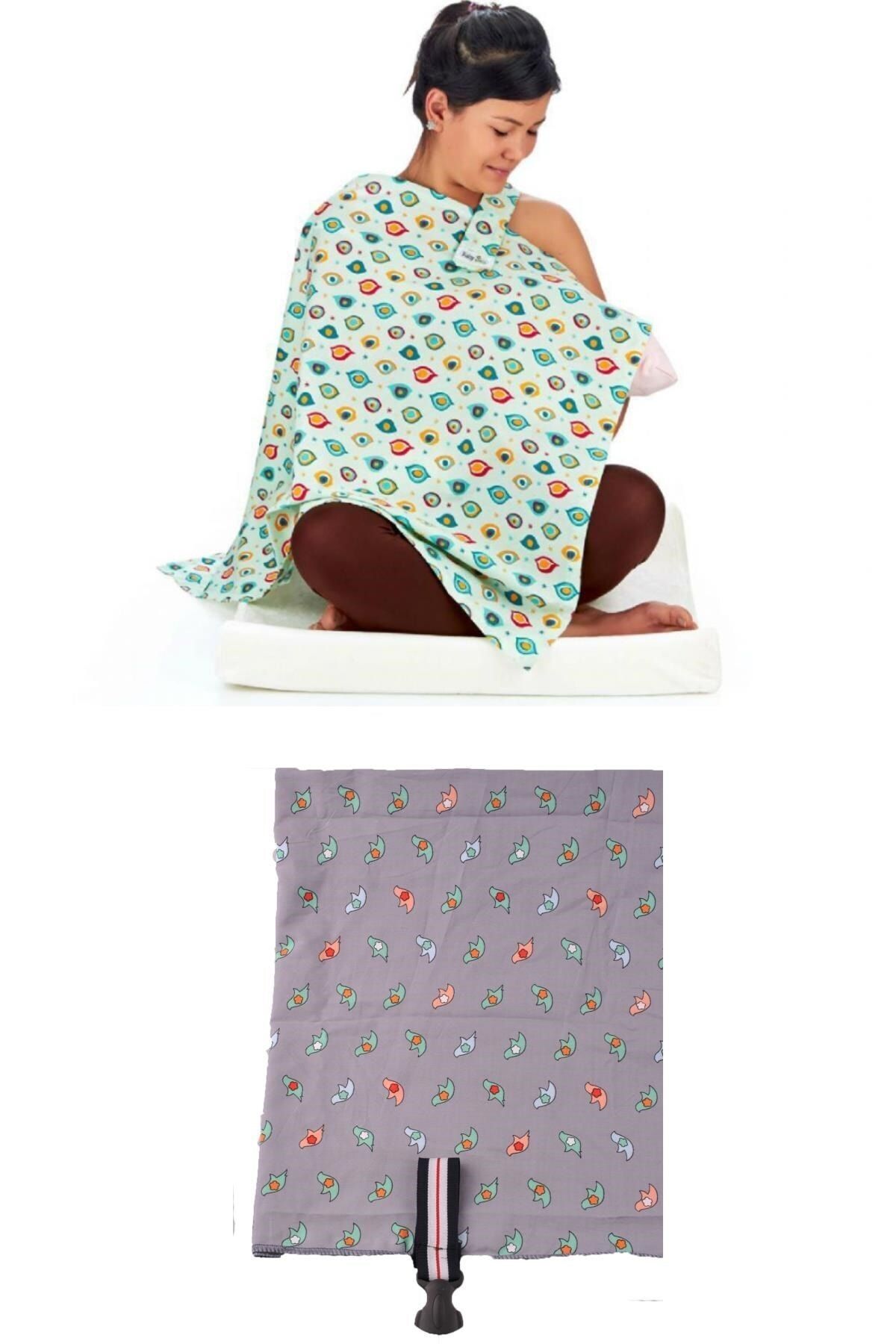 Buffer-Useful Baby Breastfeeding Bib with Bird Pattern 1