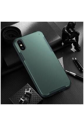 Iphone X Uyumlu Yeşil Zebana Mod Silikon Kenar Telefon Kılıfı 2129-m179