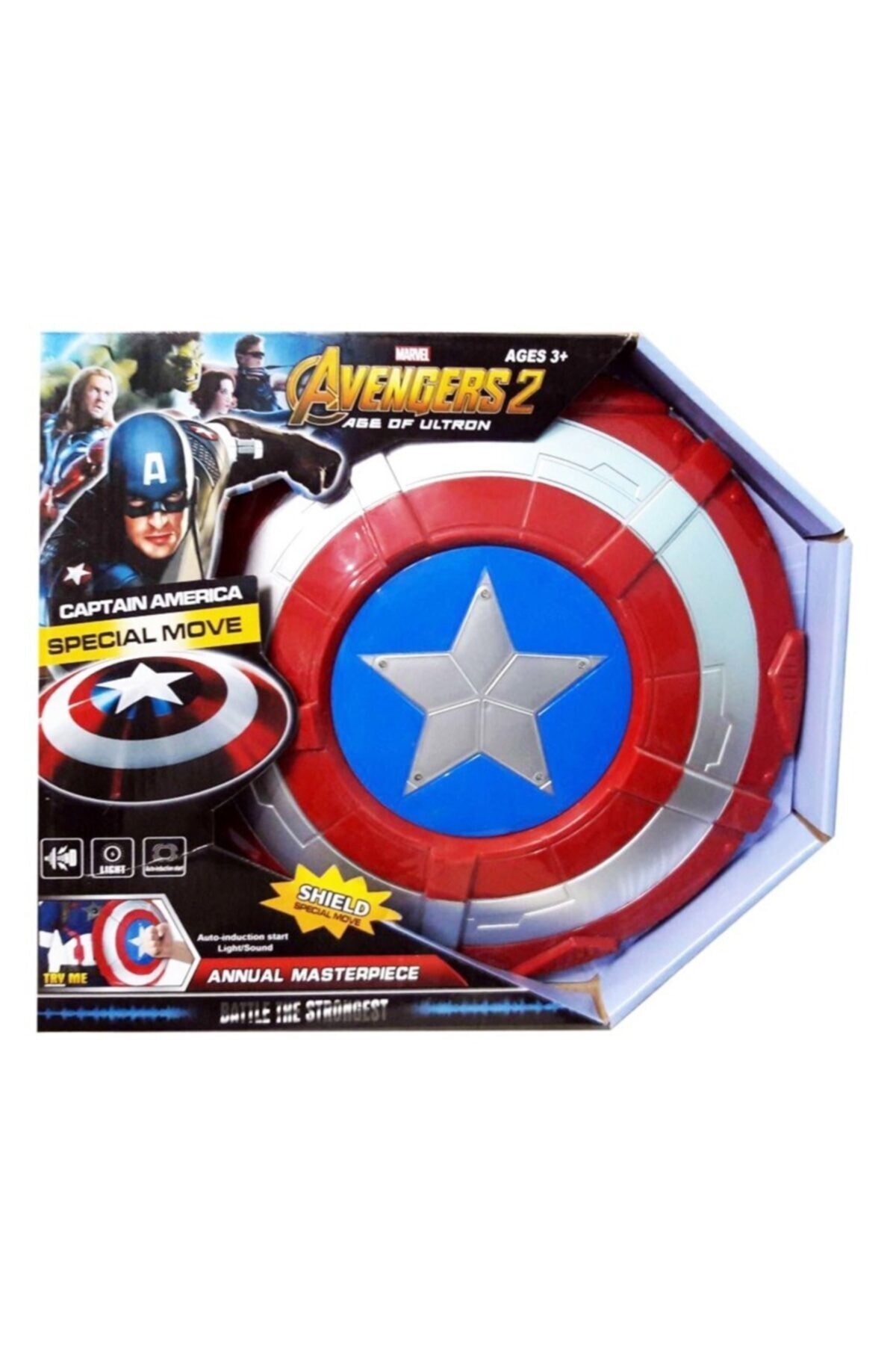 matchbang Kaptan Amerika Sesli Işıklı Oyuncak Kalkan
