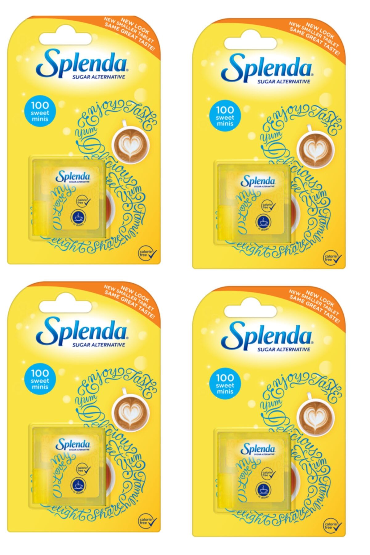 Подсластитель Splenda, 100 таблеток, 4 коробки (4*100 шт. = 400 шт.) - Альтернатива сахару sple4