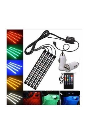 techmaster arac ici kumandali ayak alti rgb led ambiyans isigi 9 led uzun fiyati yorumlari trendyol