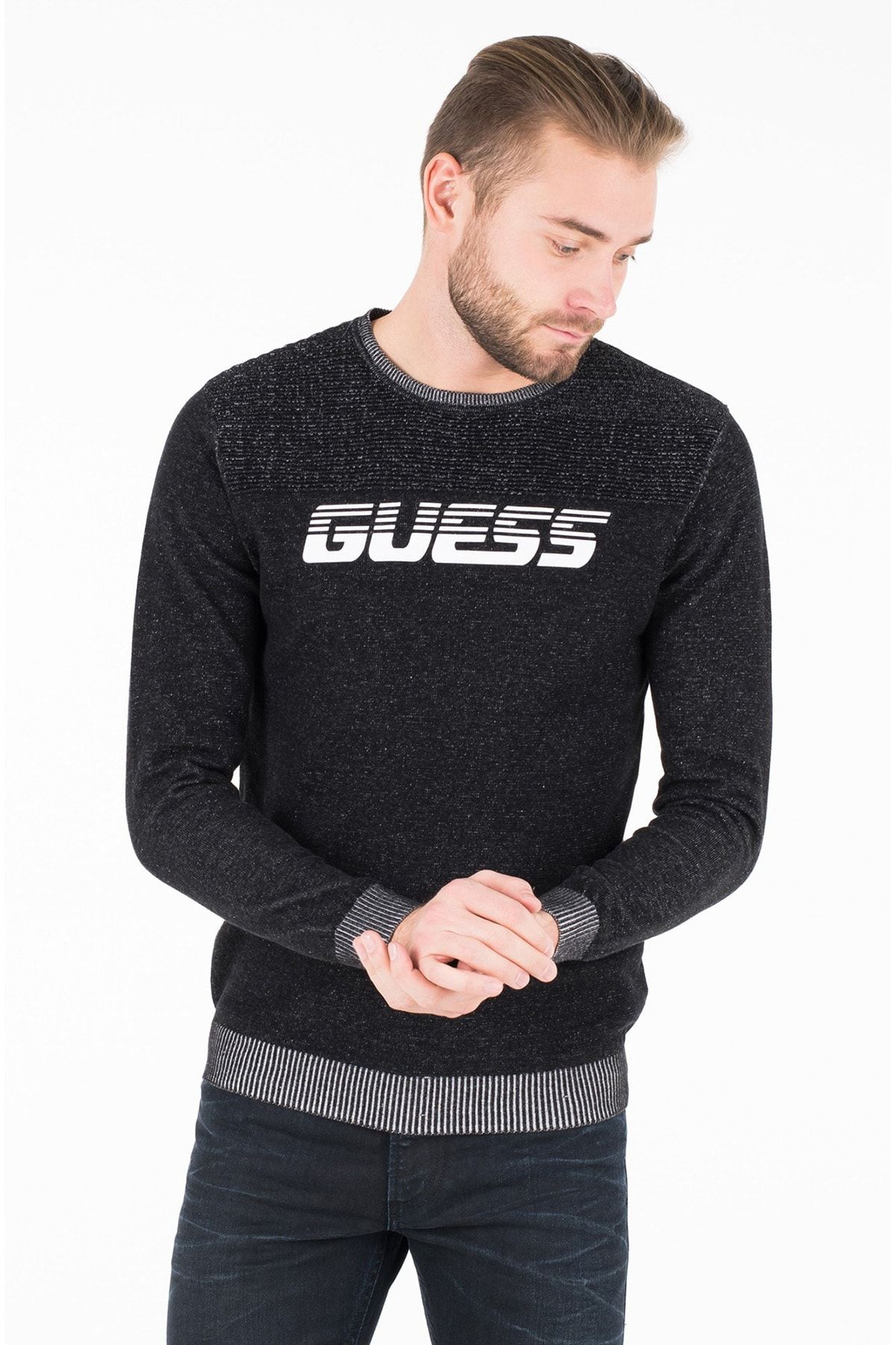 سوشرت مشکی شیک با نوشته برند گس Guess