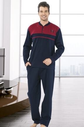 Erkek Uzun Kollu Yeni Sezon Erkek Pijama Takımı 7100 MDRY107100