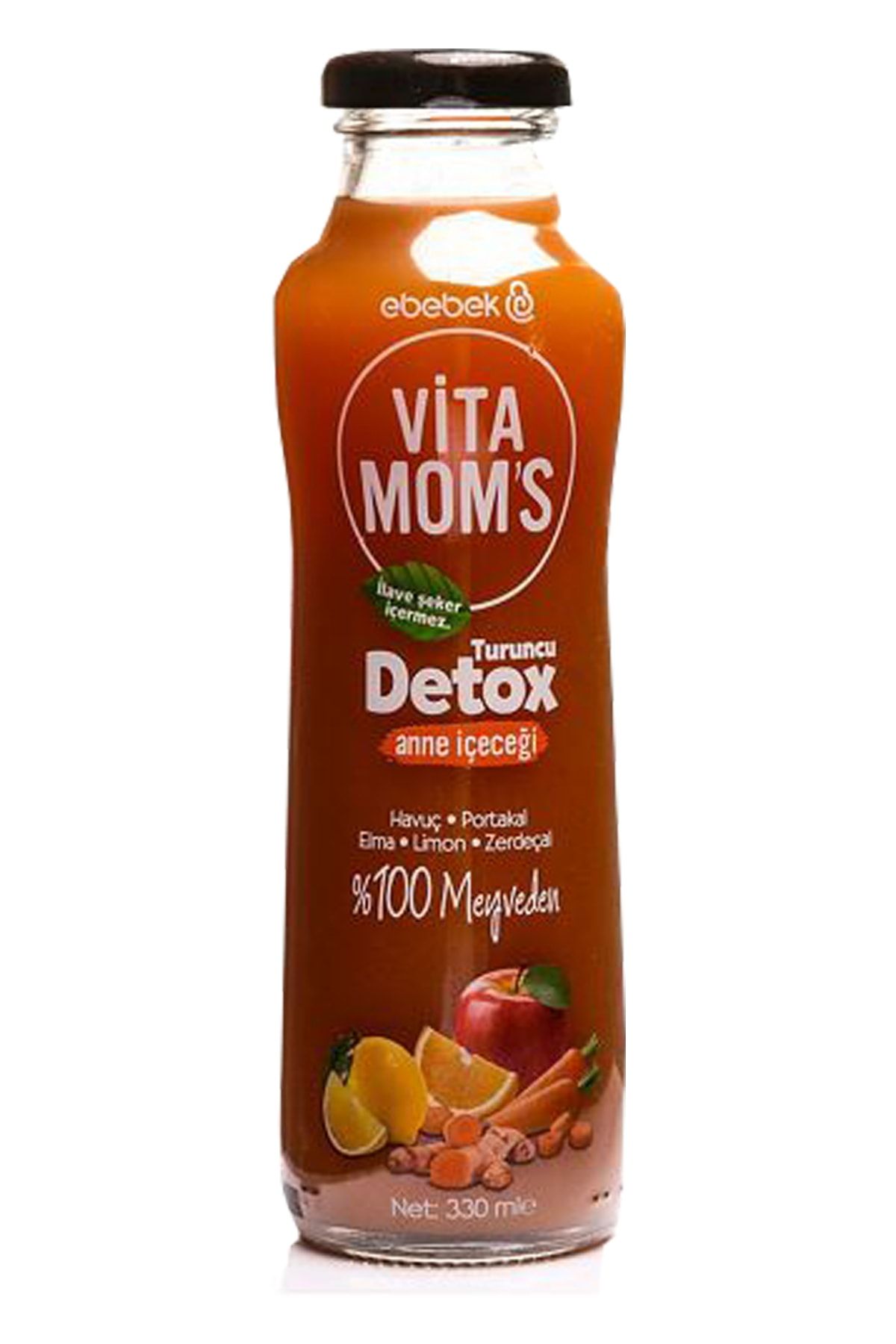 Vitamoms Detox Anne İçeceği Turuncu Meyveler 330 ml