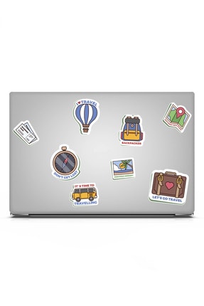 Laptop Sticker Notebook Travel Kamp Camping Valiz Gezgin ns38