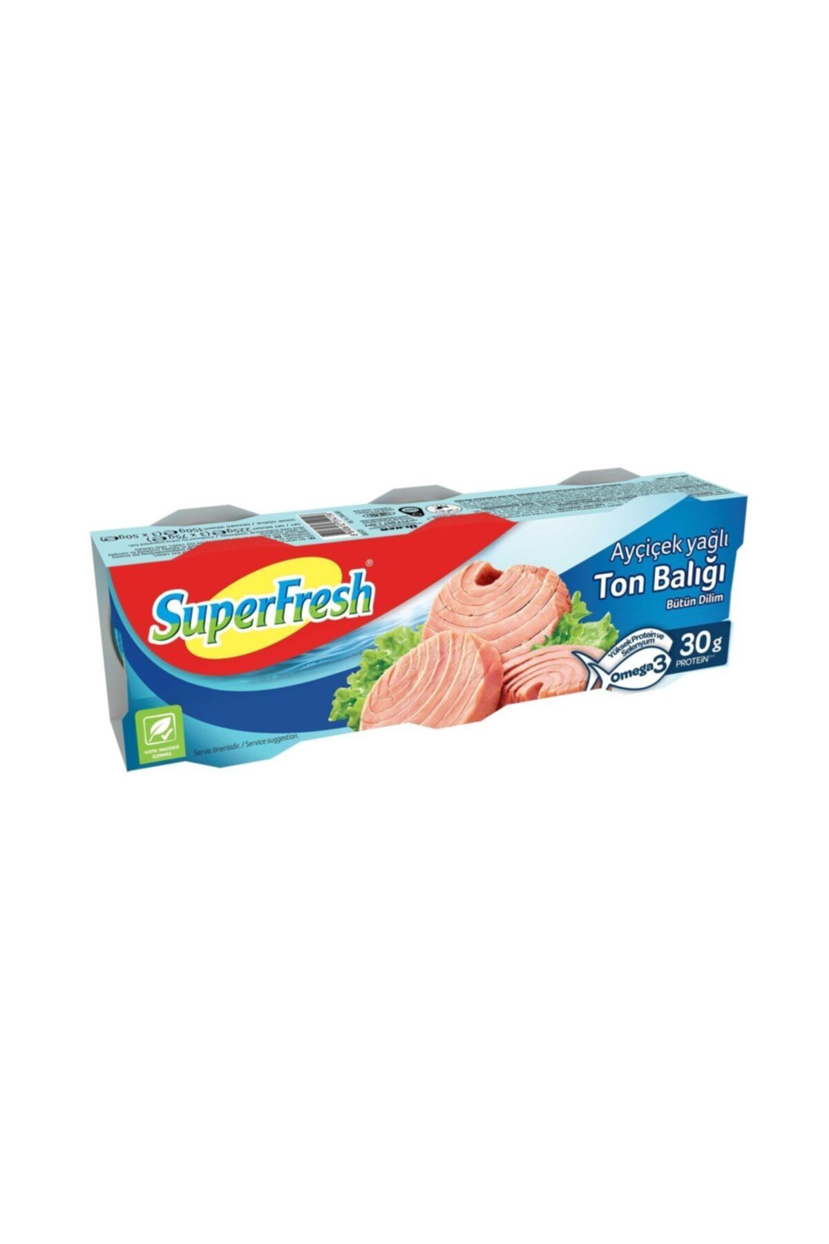 SuperFresh Ayçiçek Yağlı Ton Balığı 3x75 gr x 3 Adet