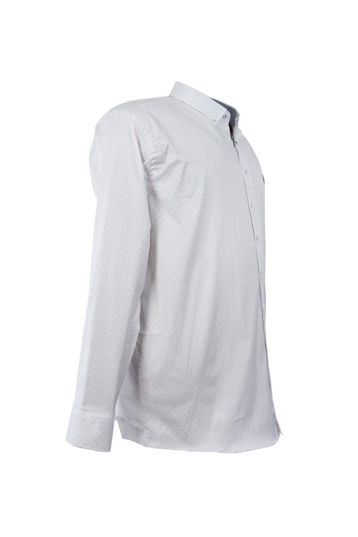 پیراهن مردانه سفید Bettino | TBG-0077 اورجینال - تصویر 2