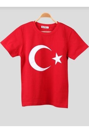 Unisex Çocuk Bayraklı Tişört 028857