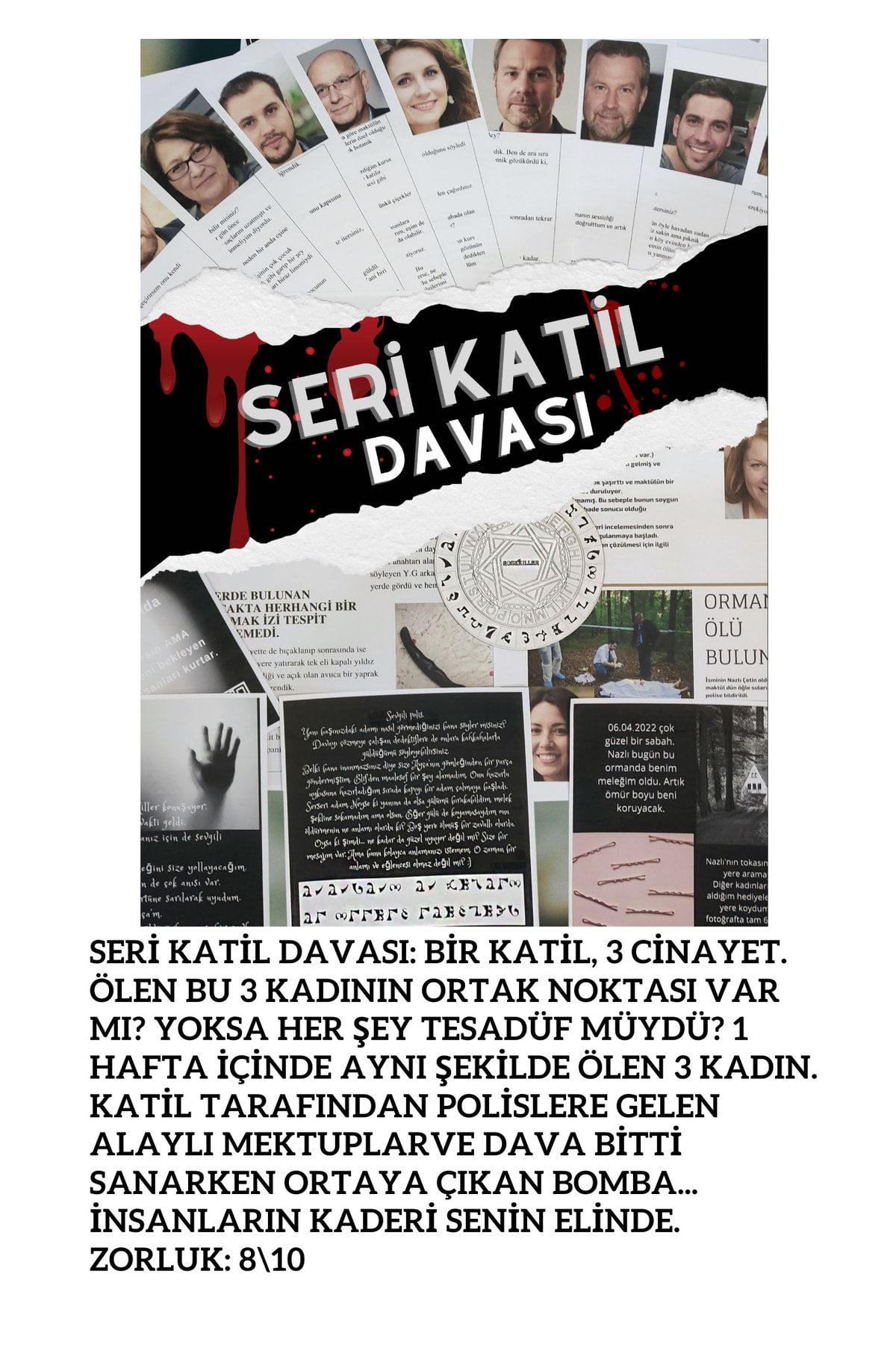 dedektifia-4 Different Murder Cases in One, Unsolved Cases Series, Detective Game with Boxed Campaign 4
