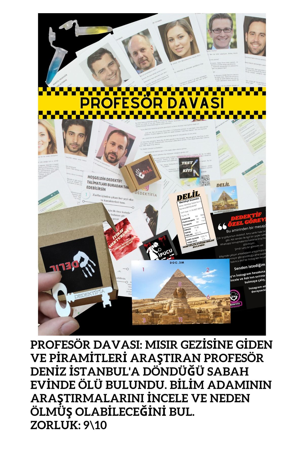 dedektifia-4 Different Murder Cases in One, Unsolved Cases Series, Detective Game with Boxed Campaign 5