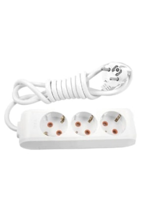 Ravza YALÇIN ELEKTRİK Toprak Hatlı 3'lü Grup Priz 10 Metre Uzatma Kablo