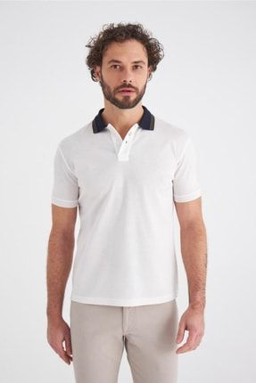 Erkek Polo Yaka T-shirt Beyaz TS22Y22112