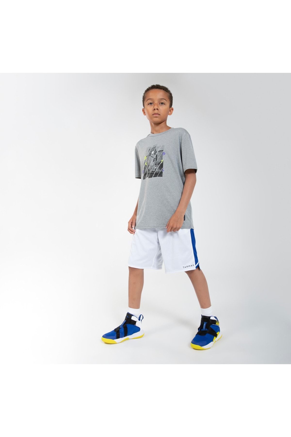 Decathlon Cocuk Basketbol Ayakkab s C rtl Eva Darbe Emici Aya Saran Ayarlama Kay Yuksek Kavrama Cocuk Ayakkab