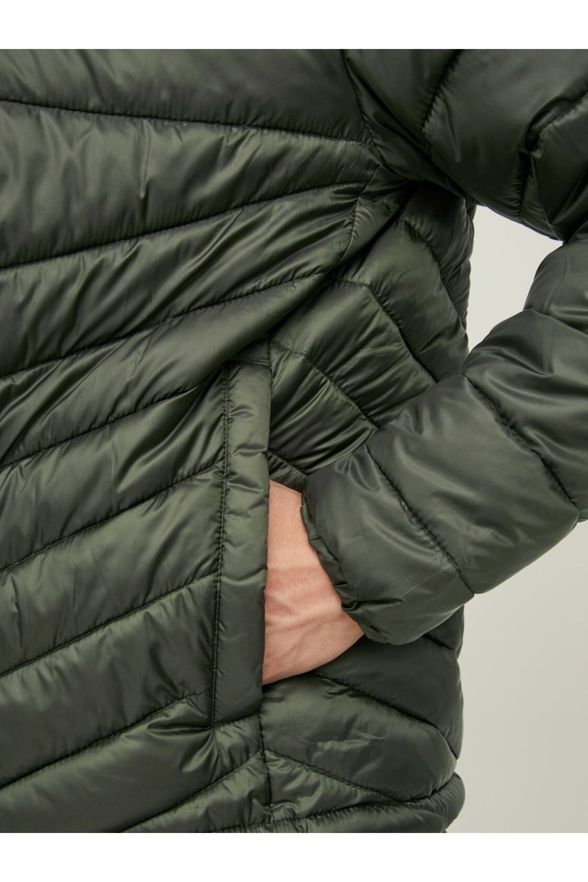Jack &amp; Jones 12211785 Jack Jones Jjehero Puffer Hood Sn Erkek Mont Rosın PE10179