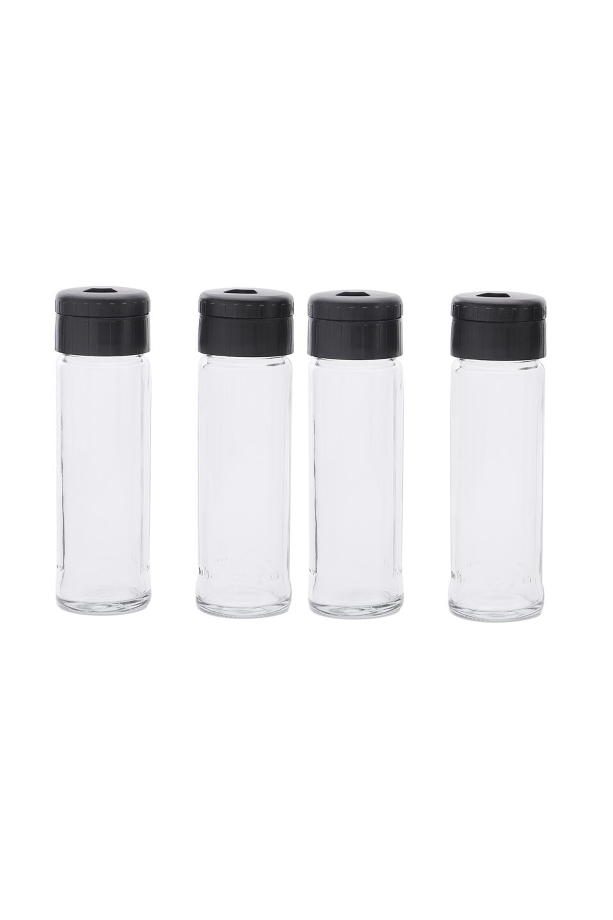 Kenpool 4lü Cam Tuzluk Lina Tuzluk Biberlik Ayaralanabilir Kapaklı