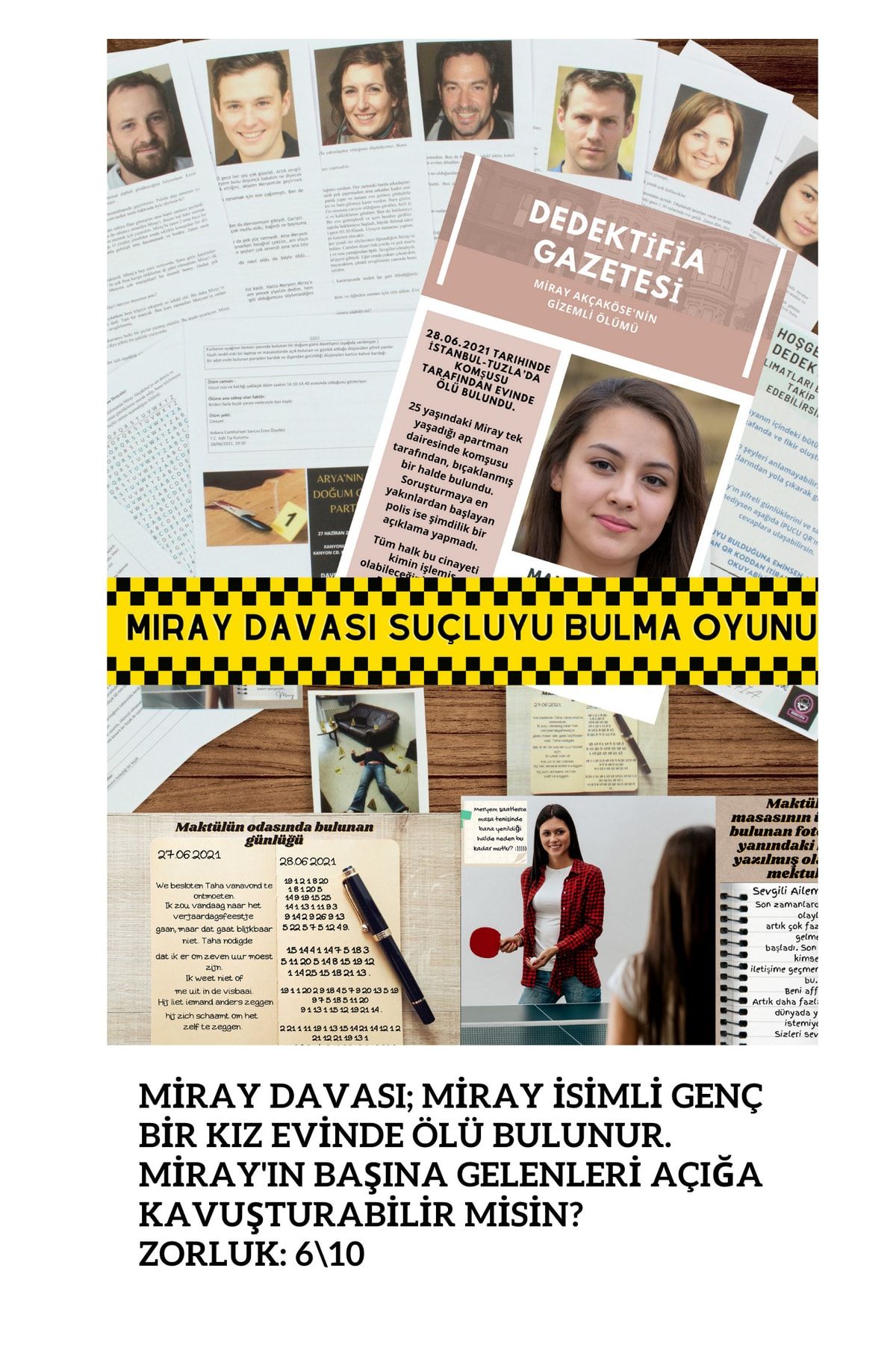 dedektifia-4 Different Murder Cases in One, Unsolved Cases Series, Detective Game with Boxed Campaign 6