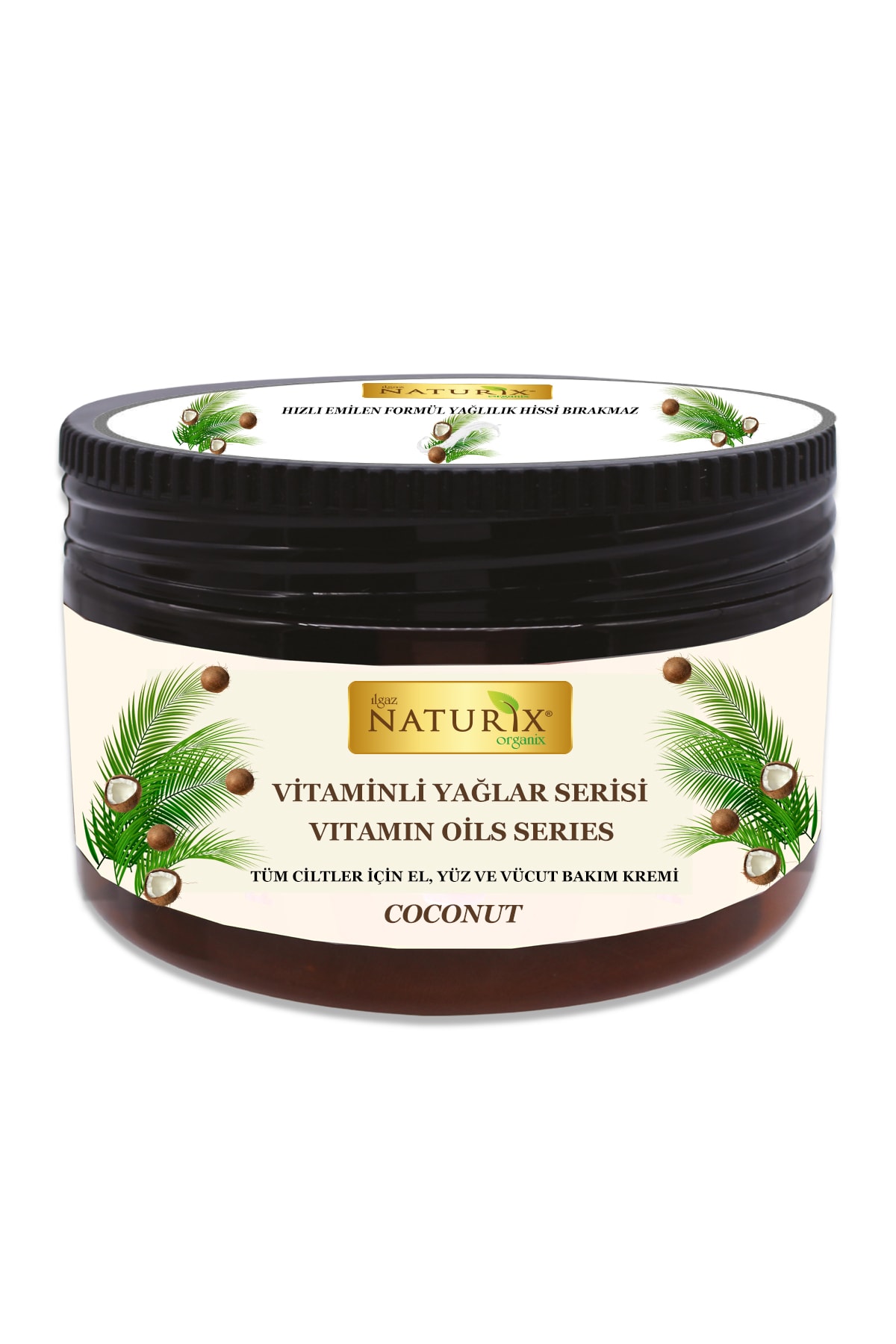 Naturix Değerli Yağlar Serisi Hindistan Cevizi Özlü El Yüz Vücut Kremi 250 ml Coconut Oil