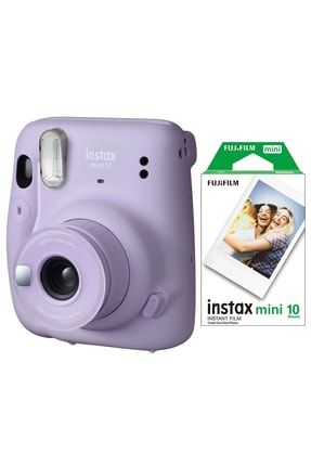 Instax Mini 11 Lila Fotoğraf Makinesi 10lu Film FOTSI00131-10